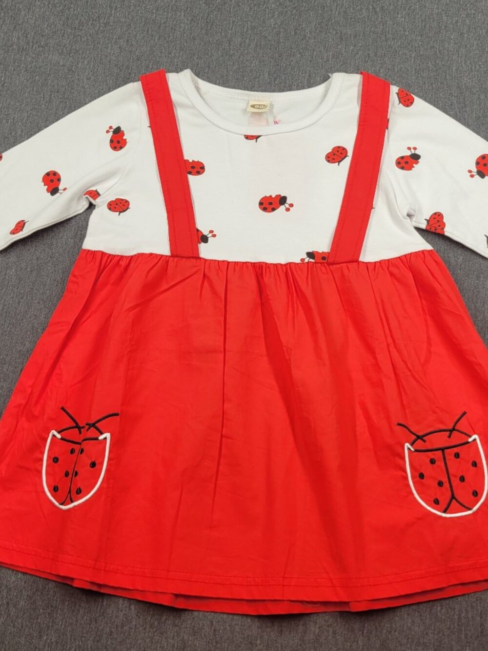 Infant  dress, PatPat, size 18/24 months, red, new with tags